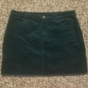 Forever 21 emerald green corduroy skirt-Lg